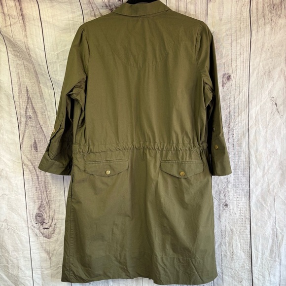 Gretchen Scott The Snappy Classic Olive Green Women's Dress Small - Picture 9 of 11